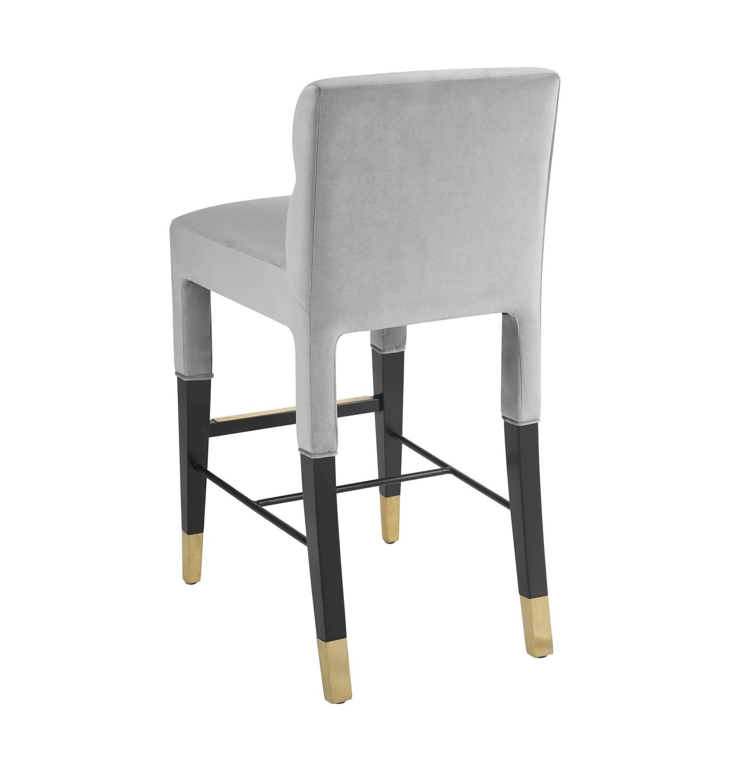 Taylor Grey Velvet Counter Stool