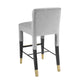 Taylor Grey Velvet Counter Stool