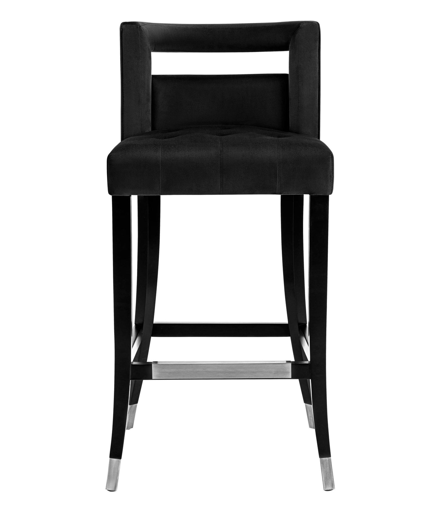 Hart Black Velvet Counter Stool