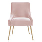 Beatrix Blush Velvet Side Chair