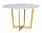 Maxim White Marble Dining Table