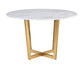 Maxim White Marble Dining Table