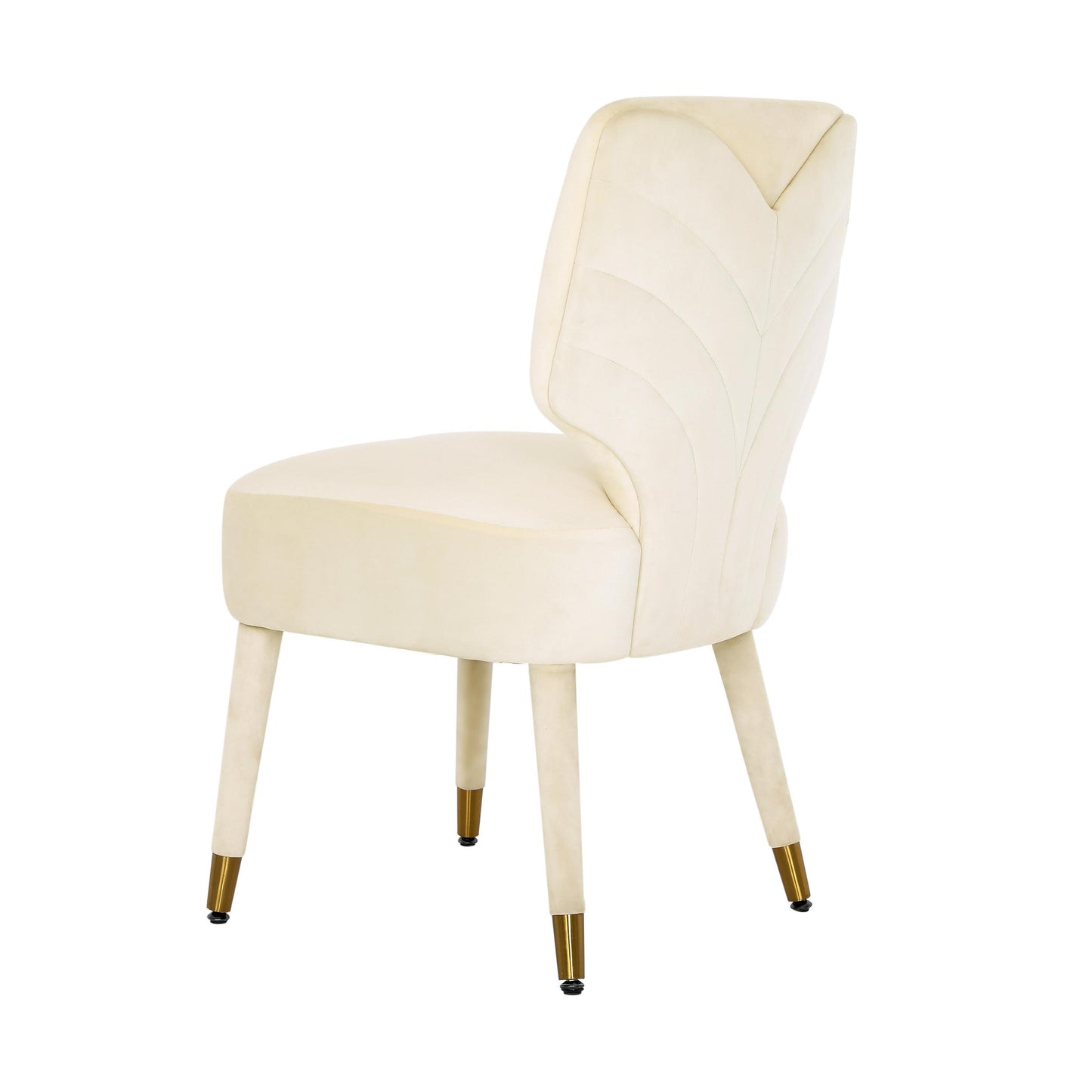 Athena Cream Velvet Dining Chair by Inspire Me! Home Decor