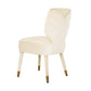 Athena Cream Velvet Dining Chair by Inspire Me! Home Decor