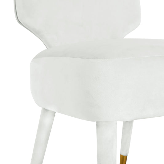 Athena Light Grey Velvet Dining Chair by Inspire Me! Home Decor