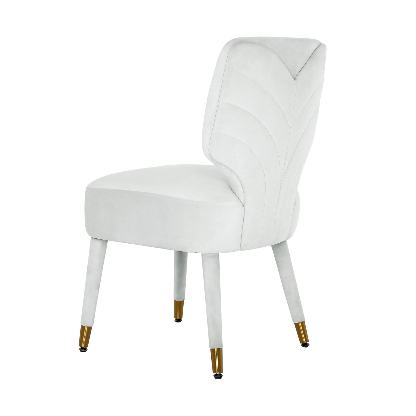 Athena Light Grey Velvet Dining Chair by Inspire Me! Home Decor