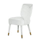 Athena Light Grey Velvet Dining Chair by Inspire Me! Home Decor