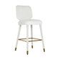Athena Light Grey Velvet Counter Stool by Inspire Me! Home Decor