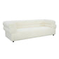 Elsa Cream Vegan Shearling Sofa by Inspire Me! Home Decor