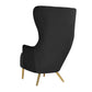 Julia Black Wingback Chair by Inspire Me! Home Decor