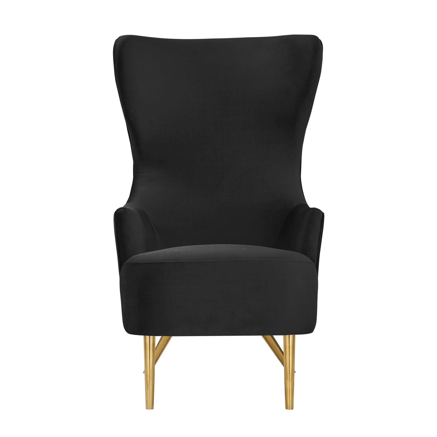 Julia Black Wingback Chair by Inspire Me! Home Decor