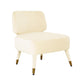 Athena Cream Velvet Accent Chair by Inspire Me! Home Decor