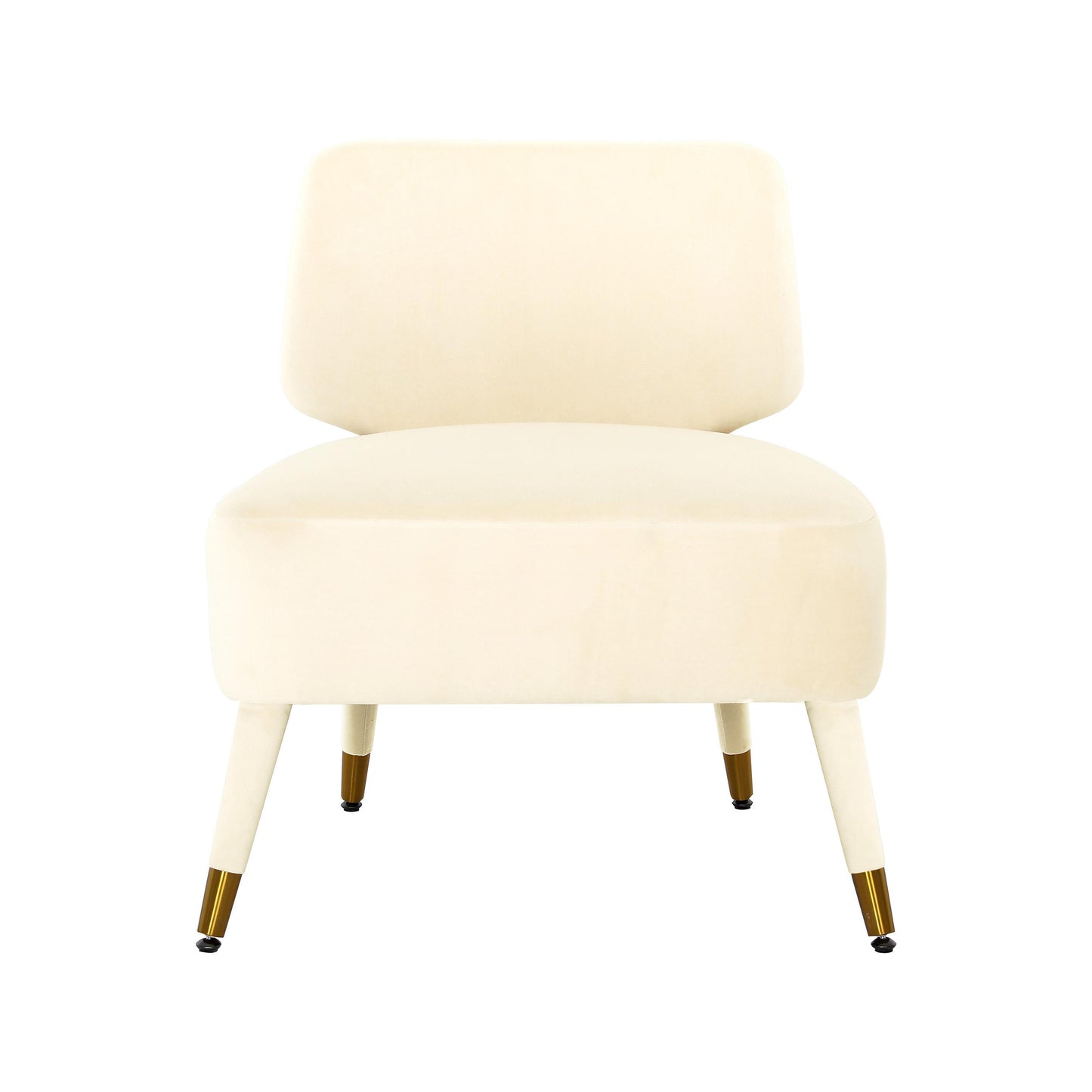 Athena Cream Velvet Accent Chair by Inspire Me! Home Decor