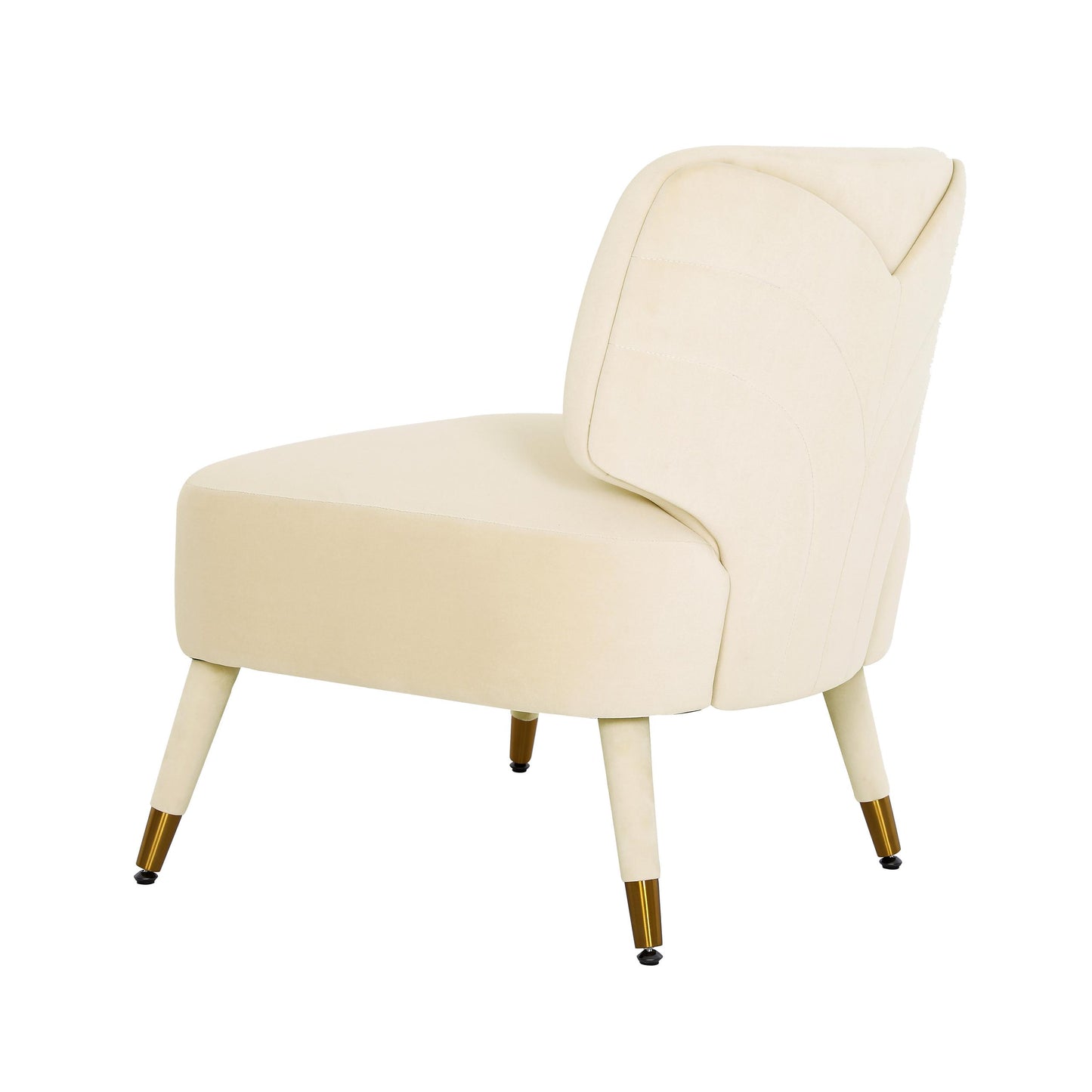 Athena Cream Velvet Accent Chair by Inspire Me! Home Decor