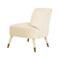 Athena Cream Velvet Accent Chair by Inspire Me! Home Decor