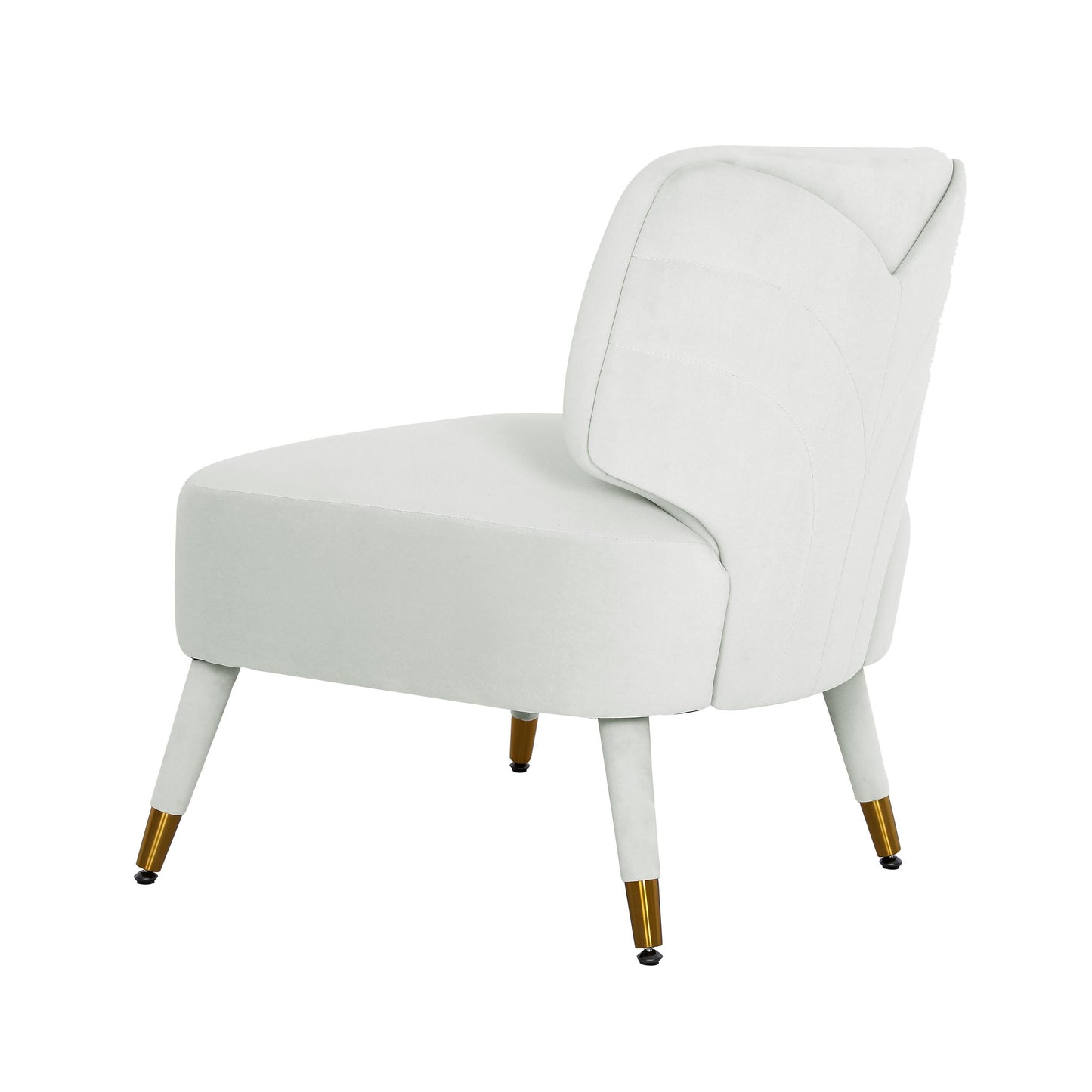 Athena Light Grey Velvet Accent Chair by Inspire Me! Home Decor