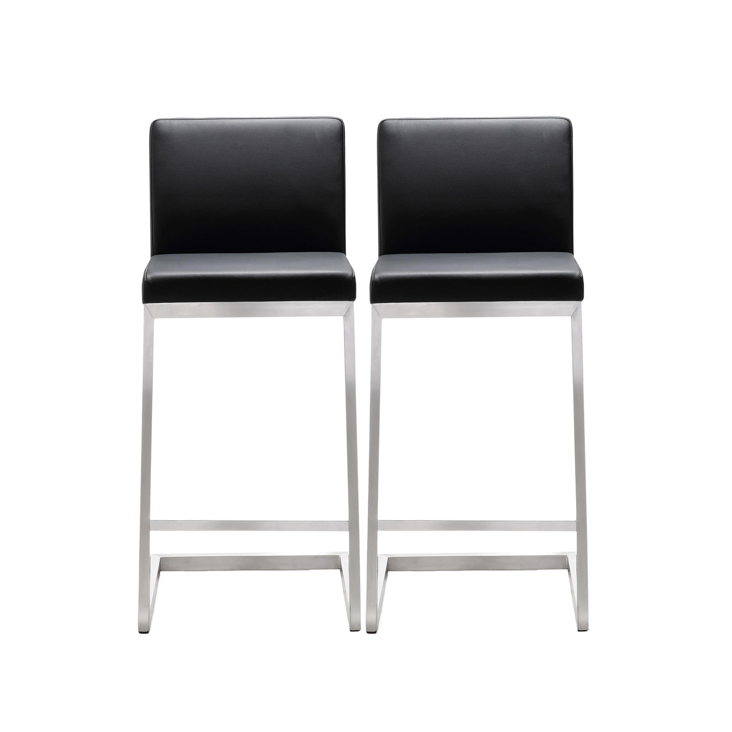 Parma Black Steel Counter Stool (Set of 2)