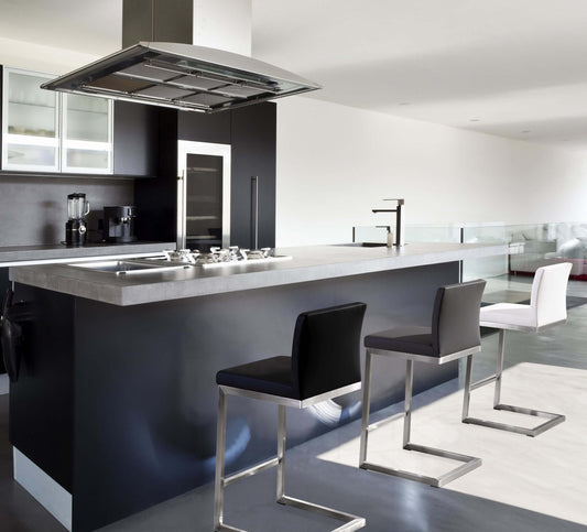 Parma Black Steel Counter Stool (Set of 2)