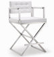 Director White Steel Counter Stool