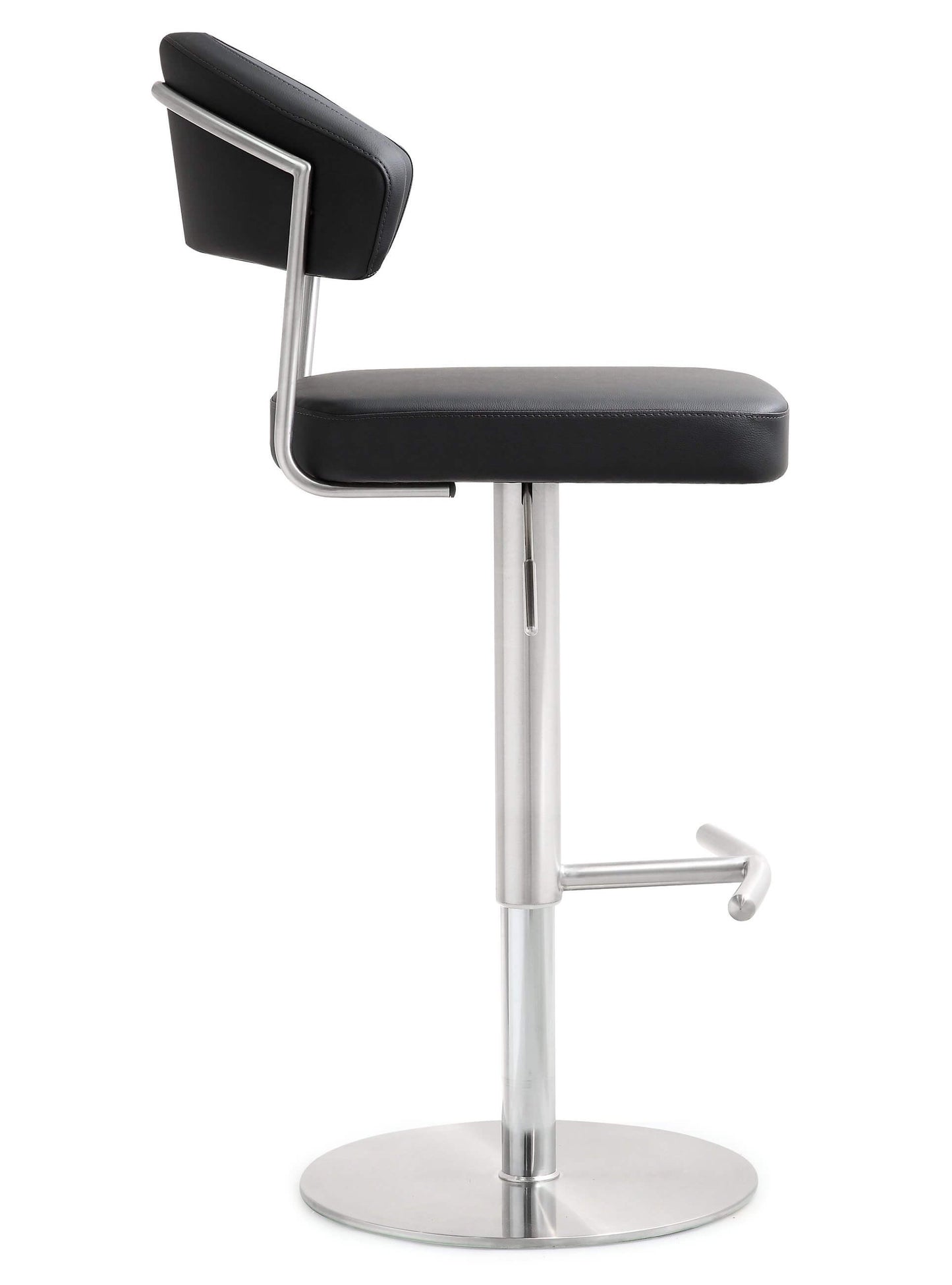Cosmo Black Steel Adjustable Barstool