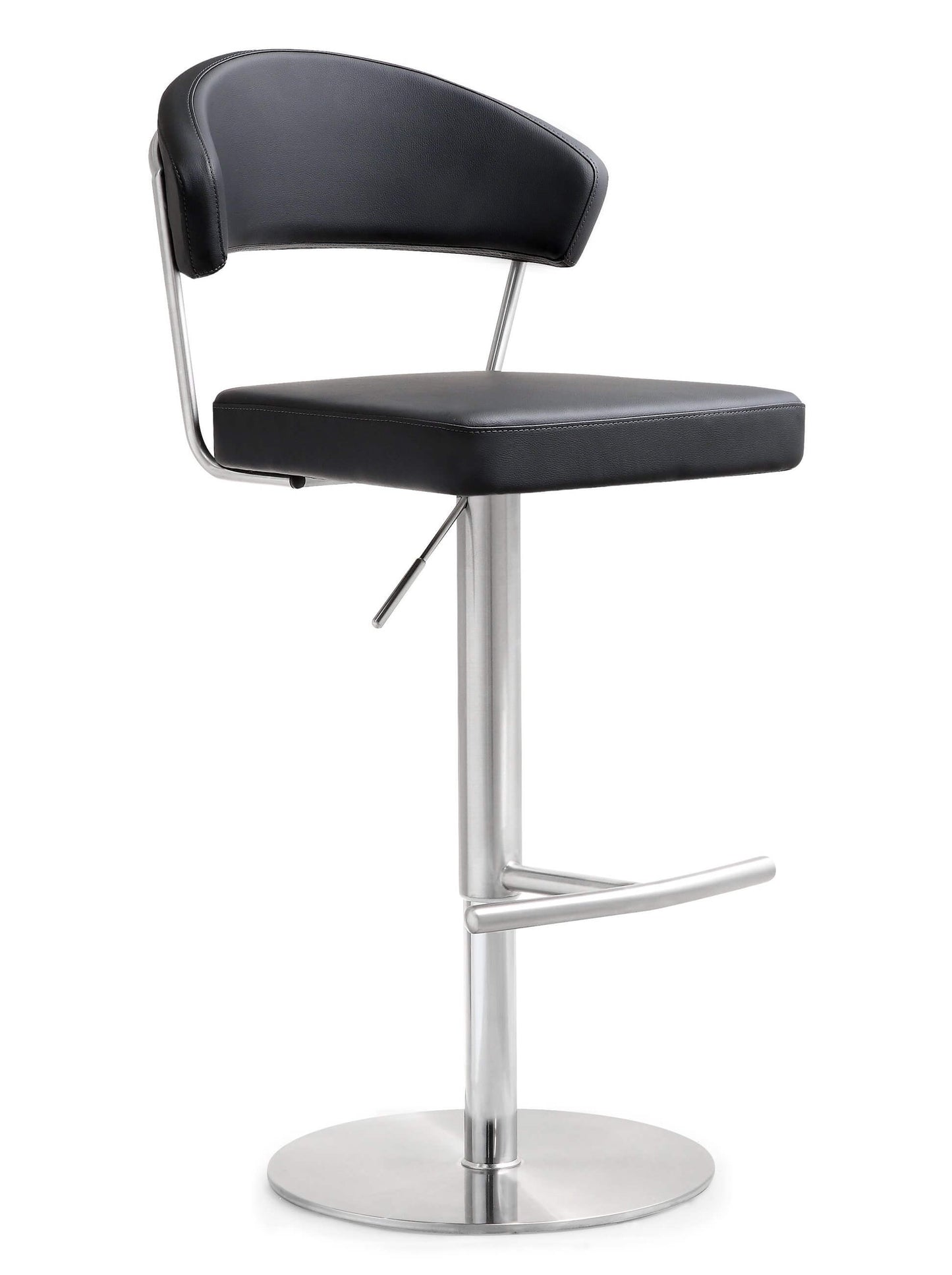 Cosmo Black Steel Adjustable Barstool