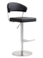 Cosmo Black Steel Adjustable Barstool