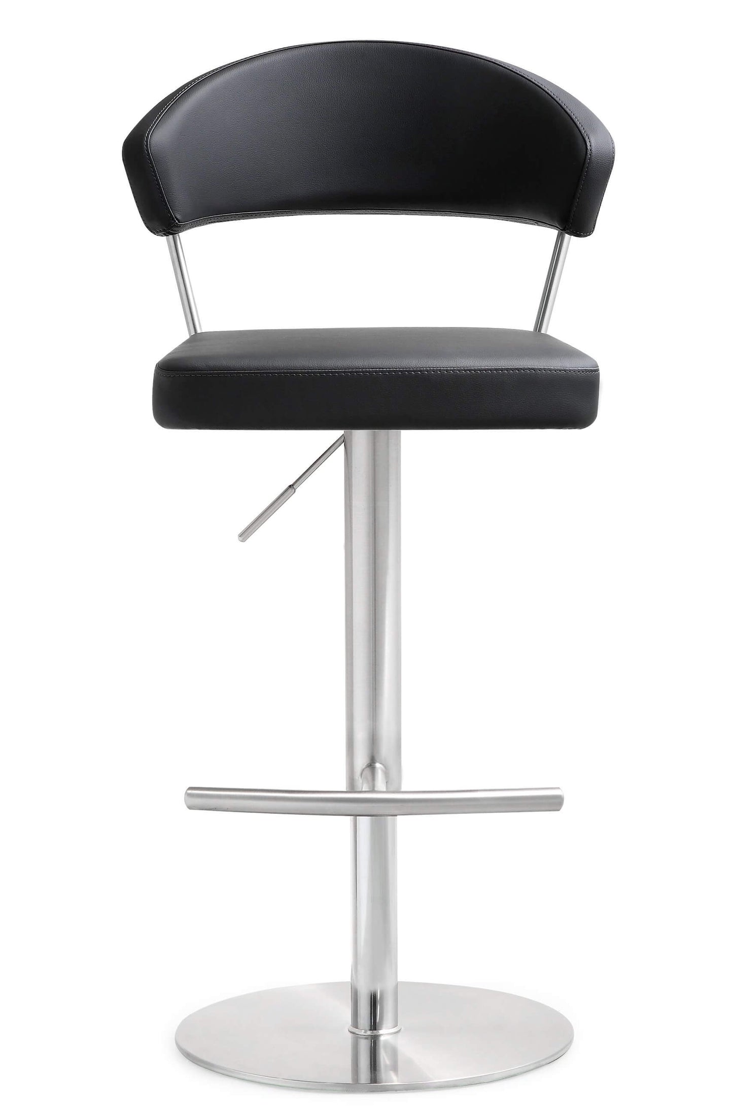 Cosmo Black Steel Adjustable Barstool