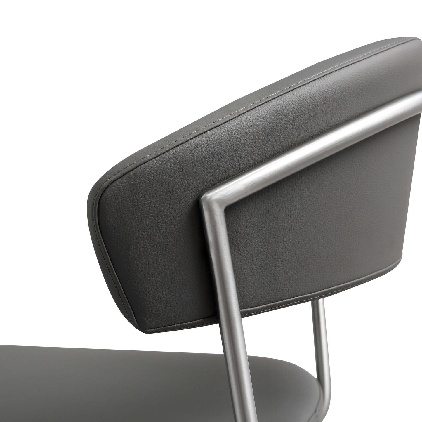 Cosmo Grey Steel Adjustable Barstool