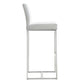 Denmark White Steel Barstool (Set of 2)