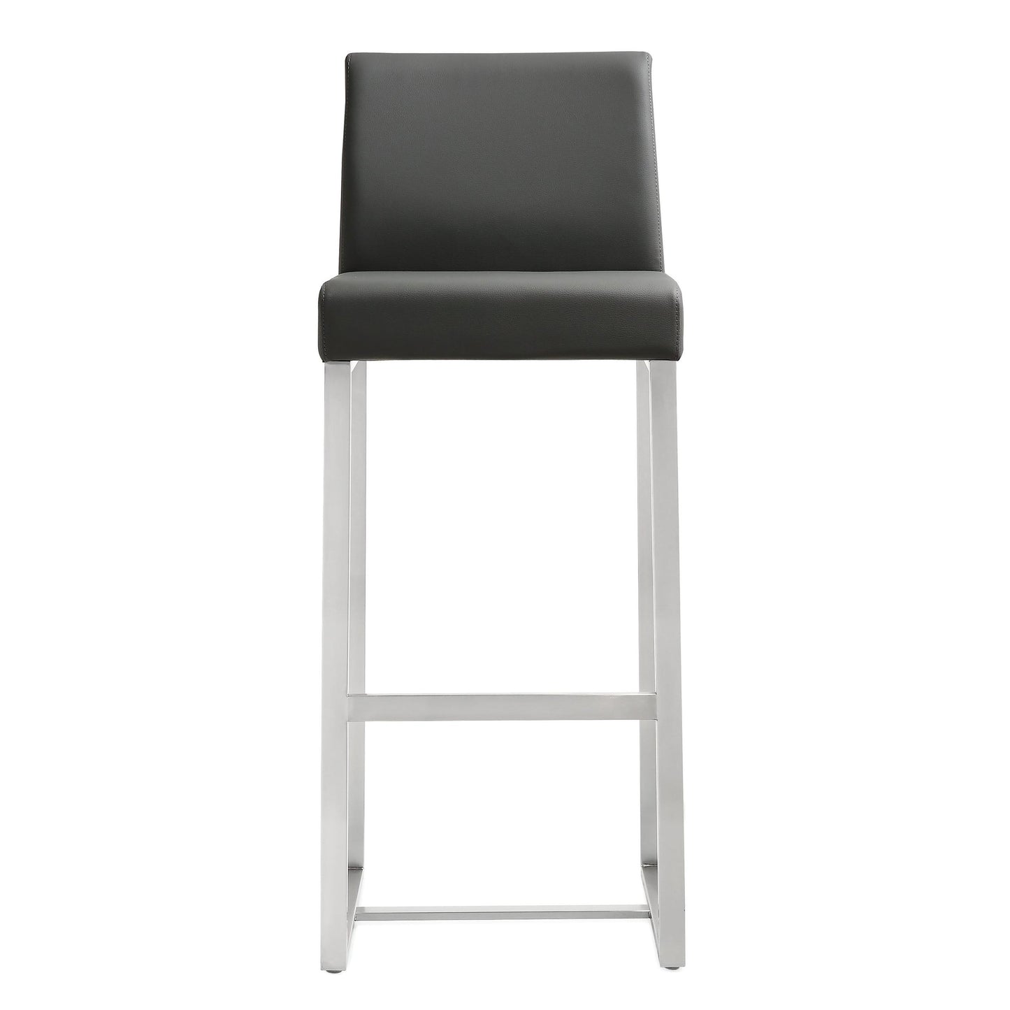 Denmark Grey Steel Barstool (Set of 2)