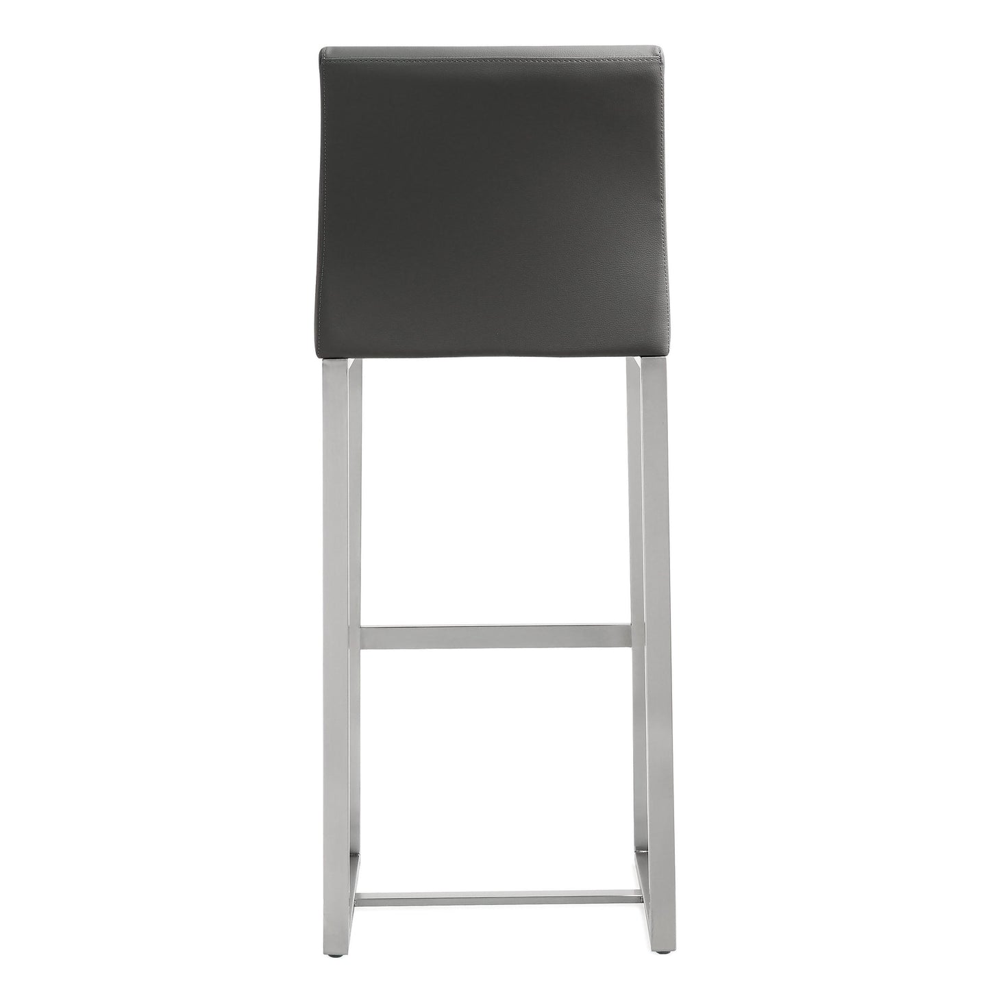 Denmark Grey Steel Barstool (Set of 2)
