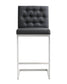 Helsinki Black Stainless Steel Counter Stool (Set of 2)
