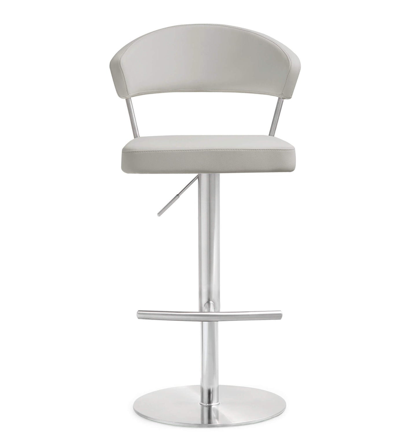 Cosmo Light Grey Steel Adjustable Barstool
