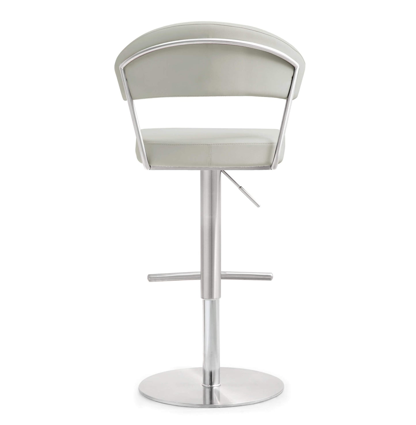 Cosmo Light Grey Steel Adjustable Barstool