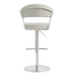 Cosmo Light Grey Steel Adjustable Barstool