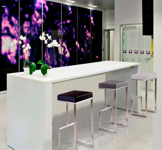 Ferrara Light Grey Steel Barstool (Set of 2)