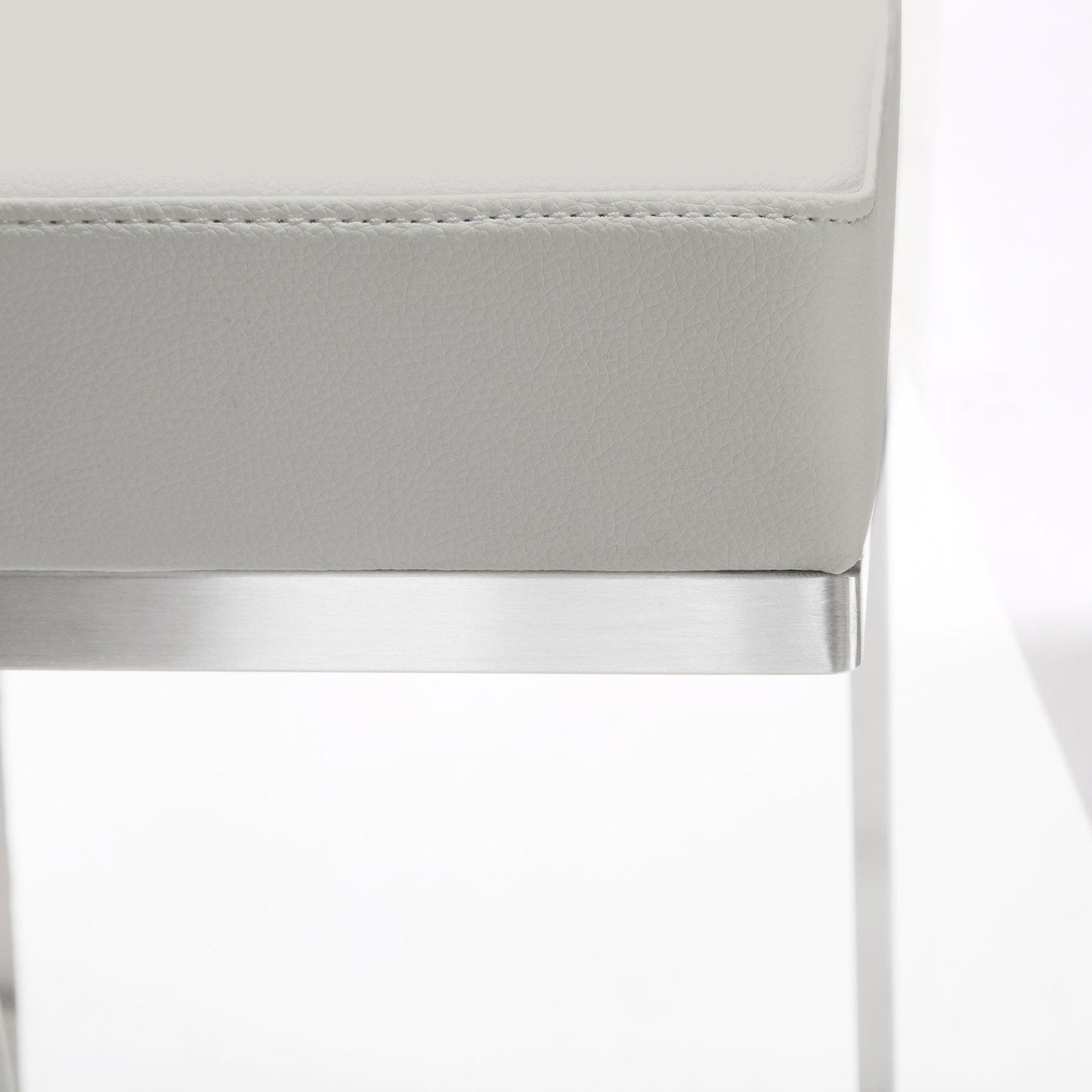 Ferrara Light Grey Steel Barstool (Set of 2)