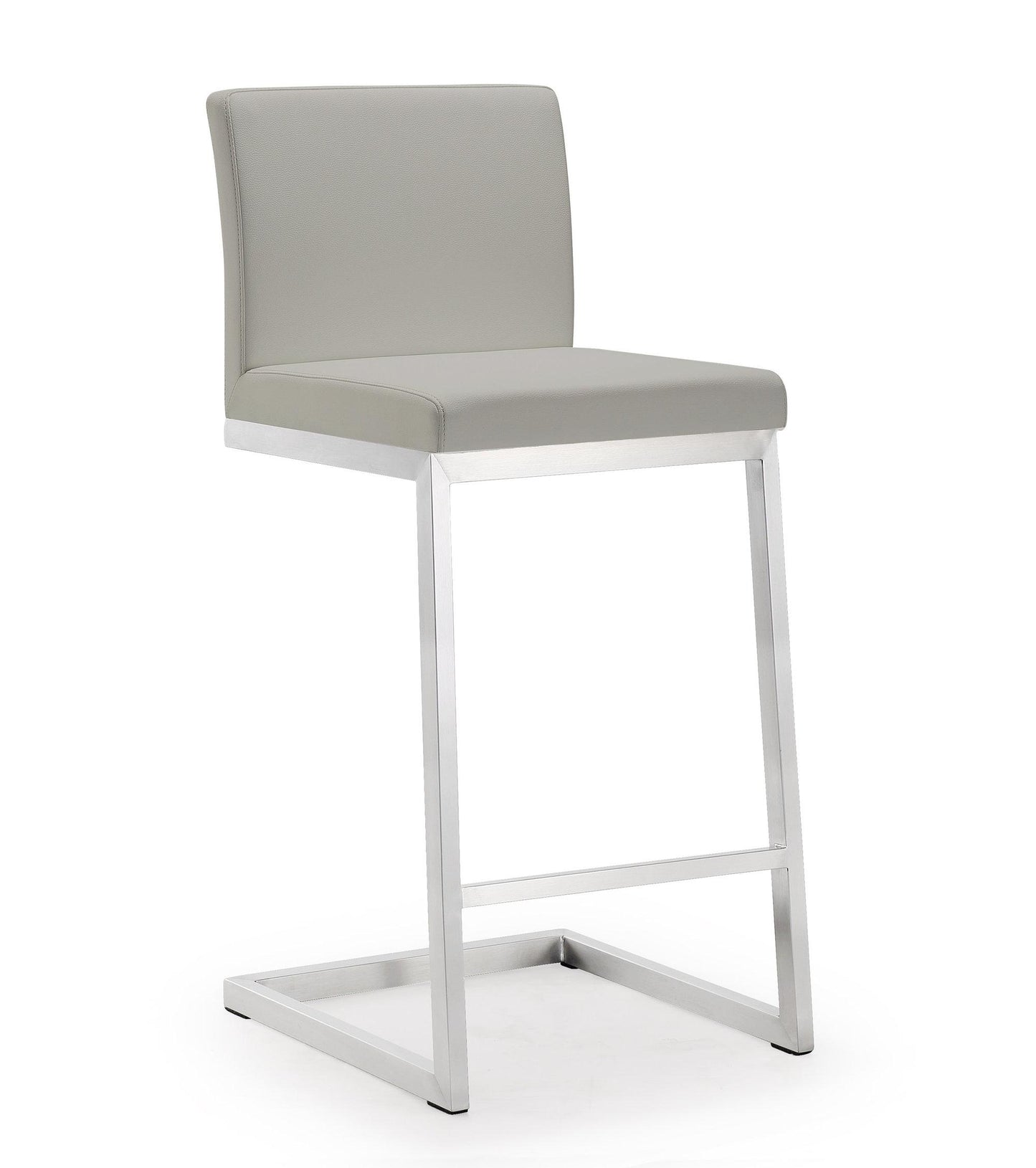 Parma Light Grey Steel Counter Stool (Set of 2)