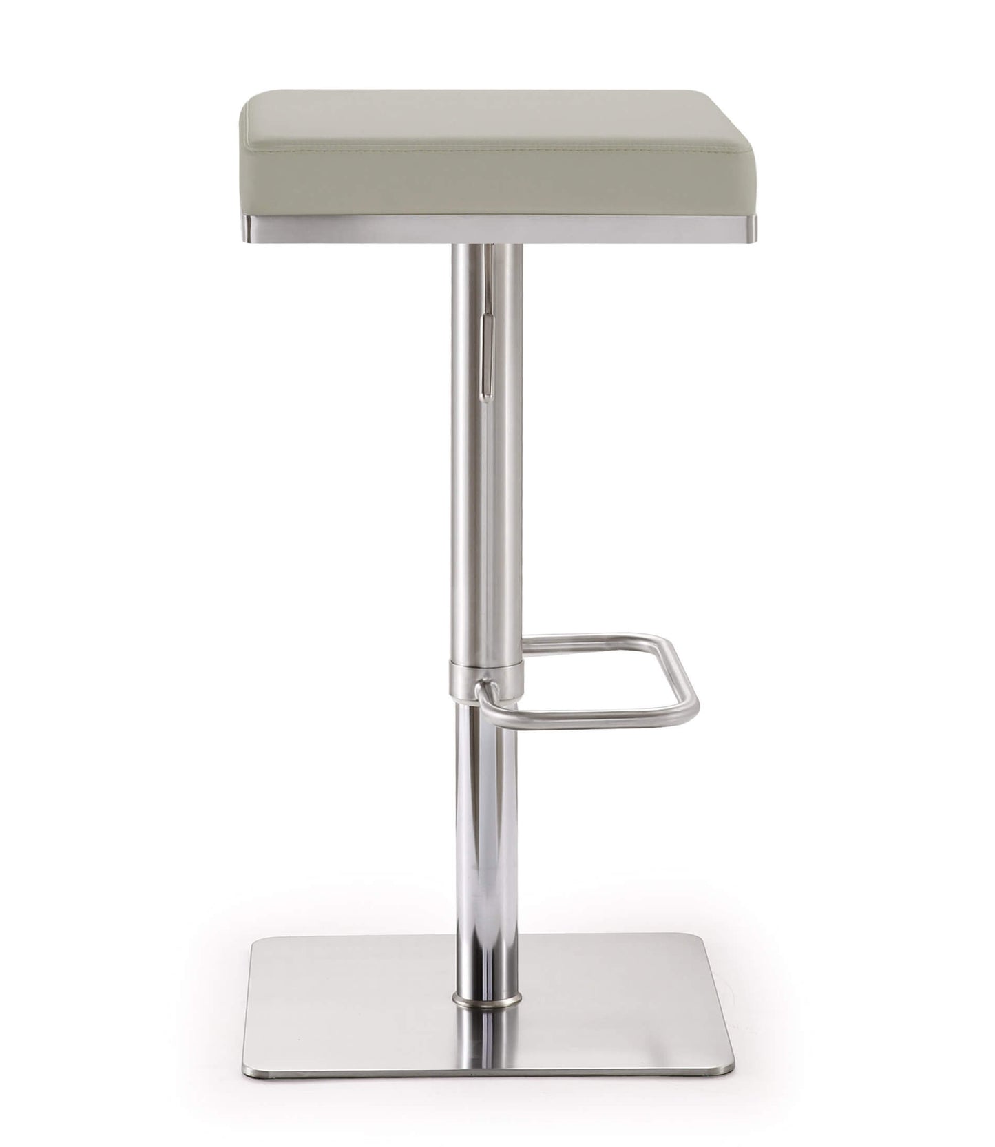 Bari Light Grey Stainless Steel Barstool