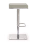 Bari Light Grey Stainless Steel Barstool