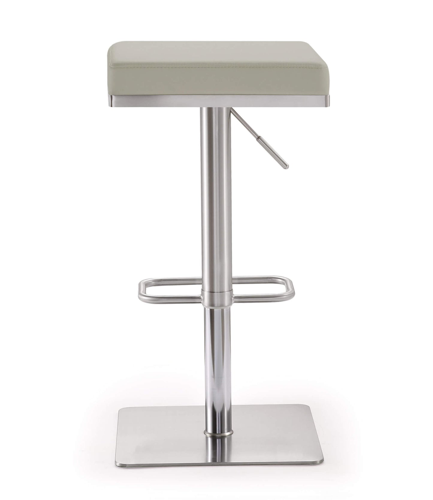 Bari Light Grey Stainless Steel Barstool