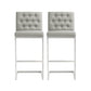 Helsinki Light Grey Steel Barstool (Set of 2)