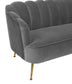 Daisy Petite Grey Velvet Sofa