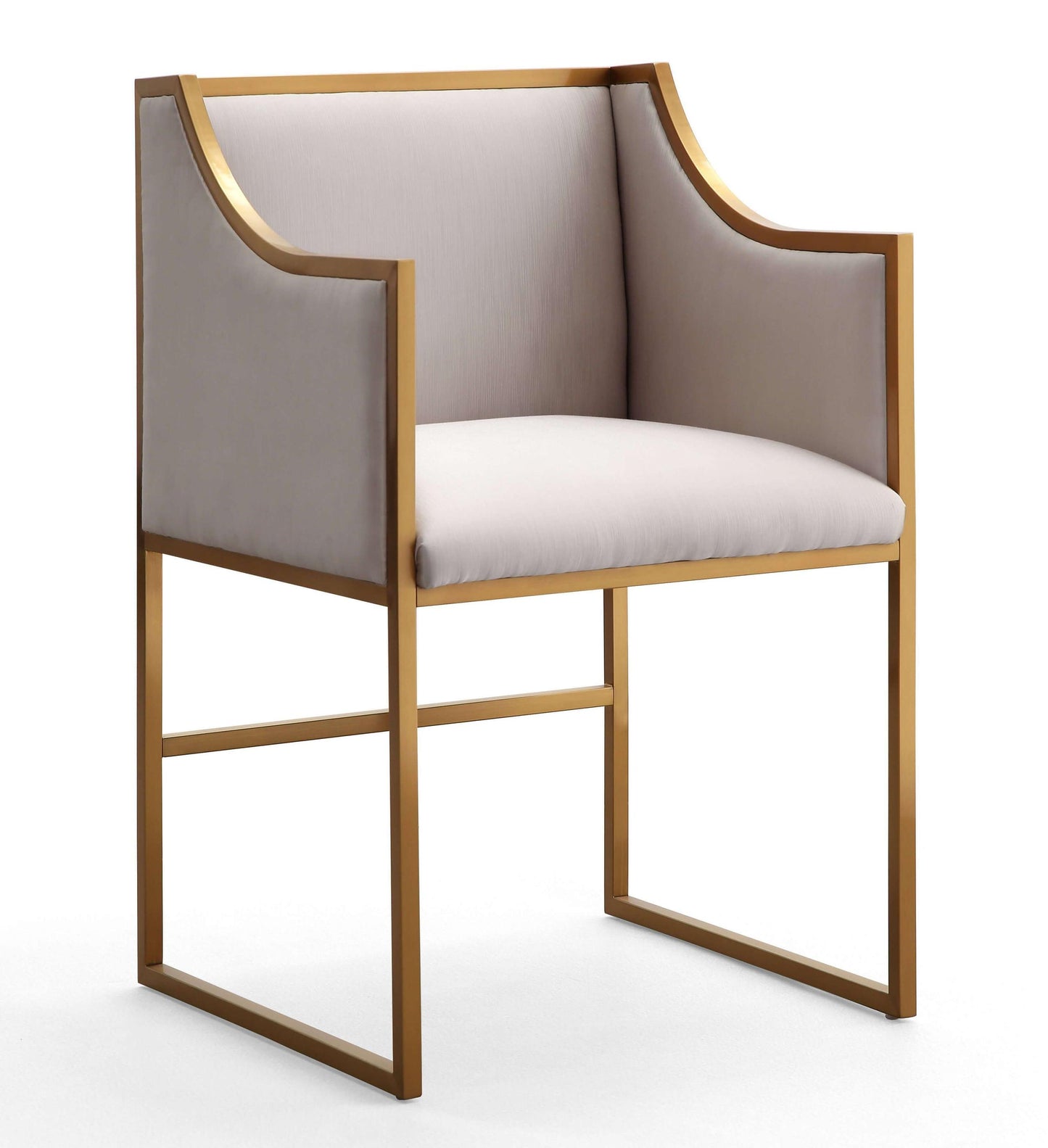 Atara Cream Velvet Gold Chair