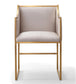 Atara Cream Velvet Gold Chair
