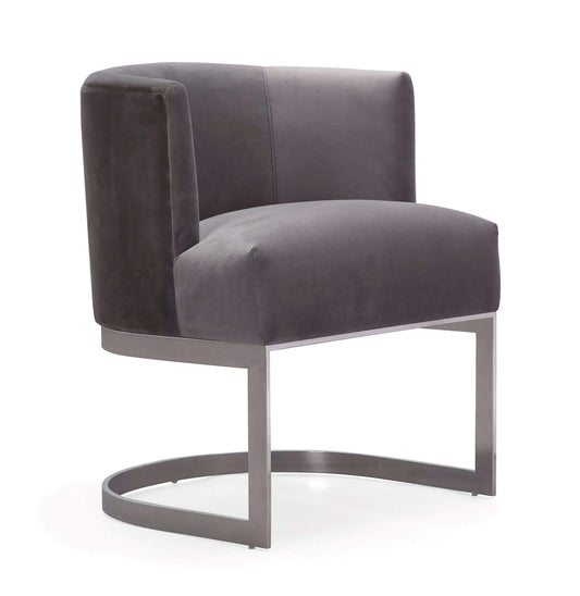 Eva Grey Velvet Chair