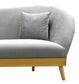 Chloe Grey Velvet Sofa