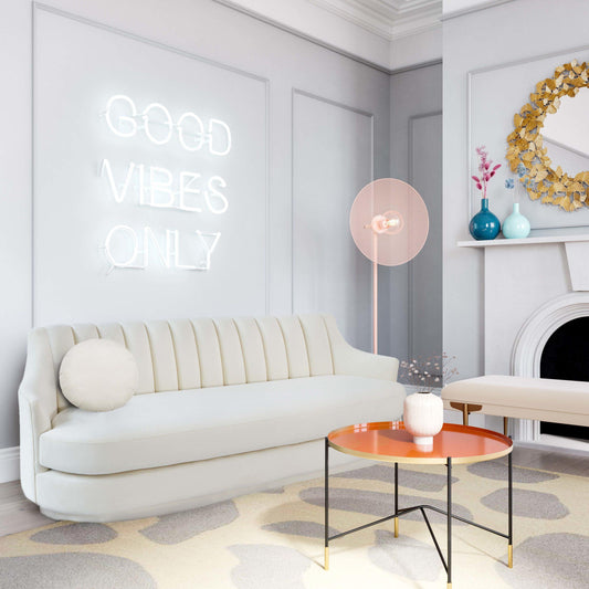 Peyton Cream Velvet Sofa