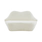 Lips Cream Velvet Settee