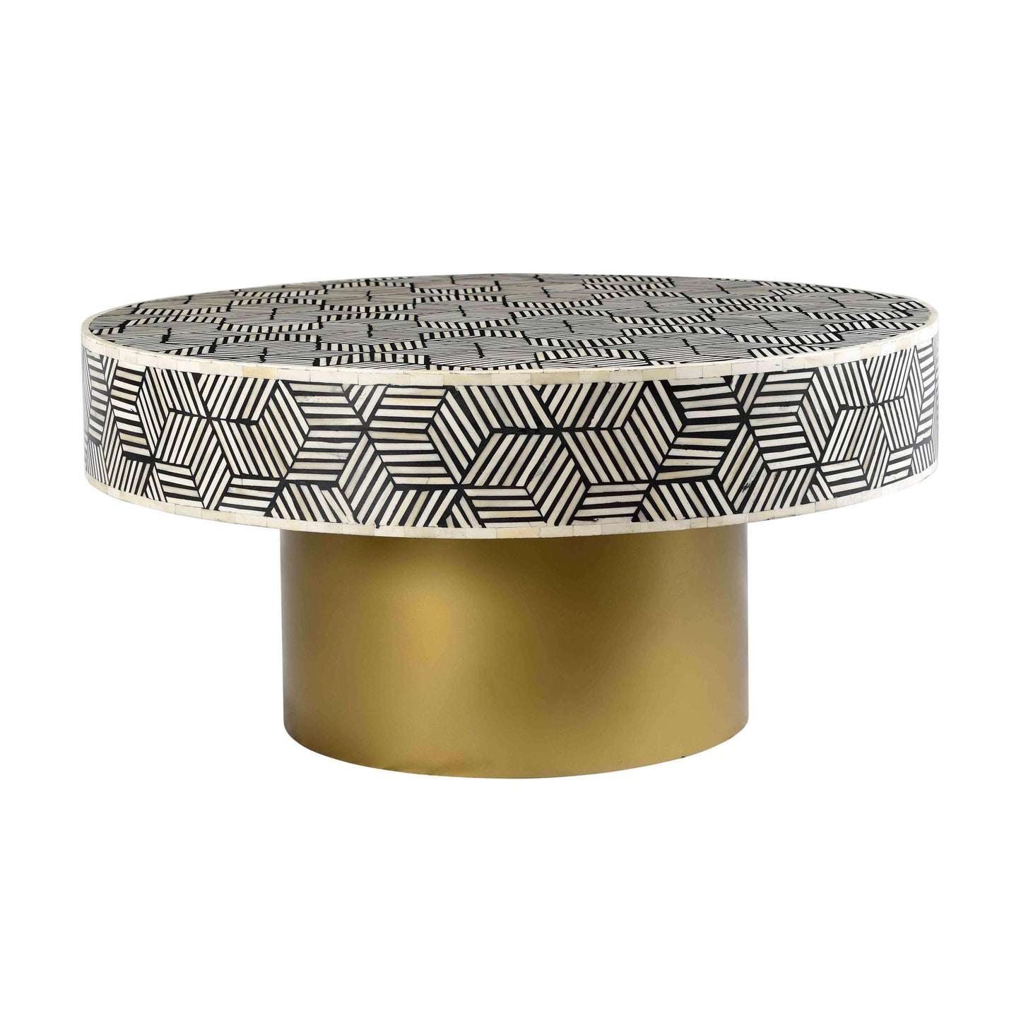 Bone Inlay Cocktail Table